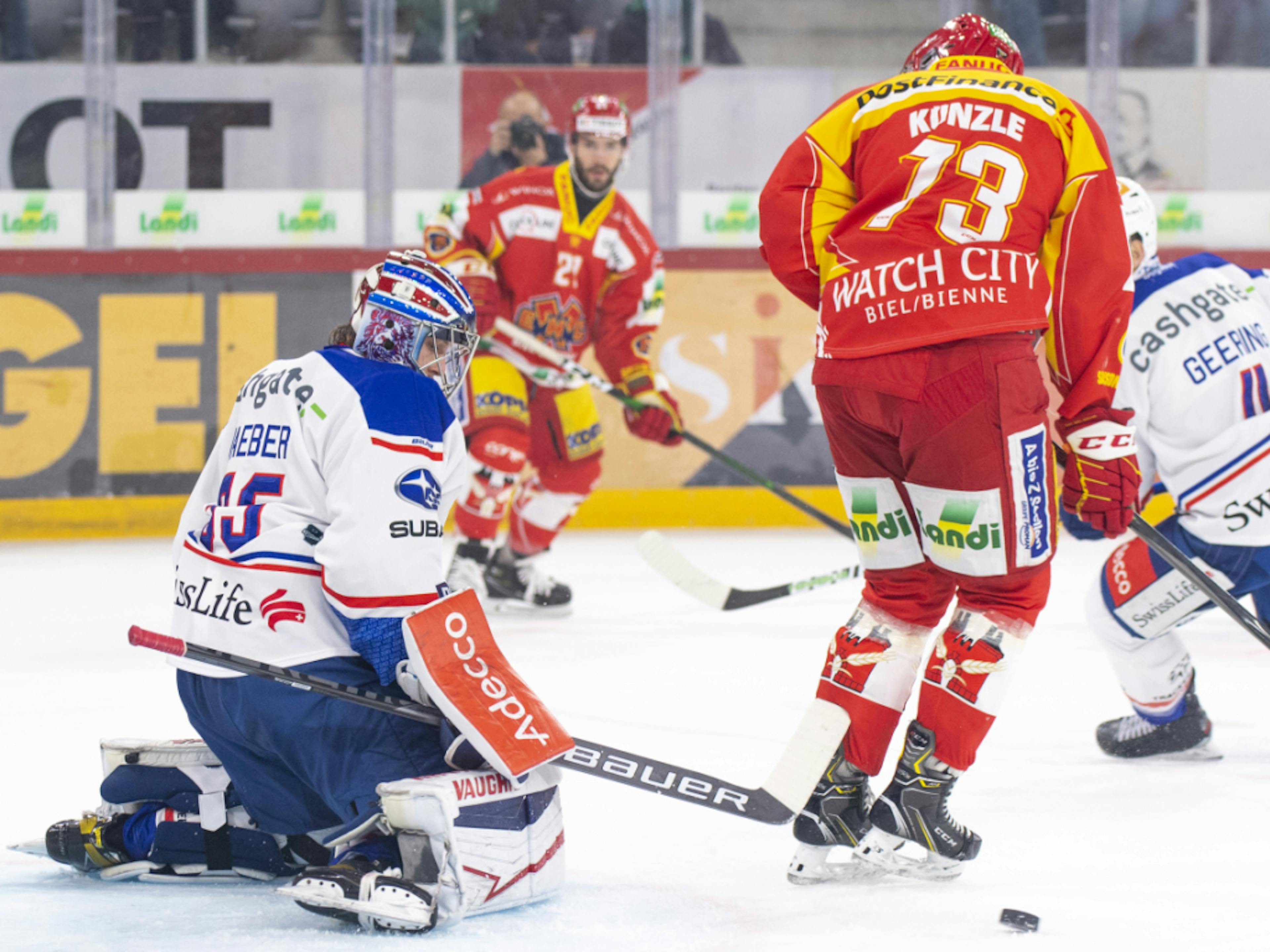 Le portier des Zurich Lions, Ludovic Waeber a livré la marchandise contre Bienne.